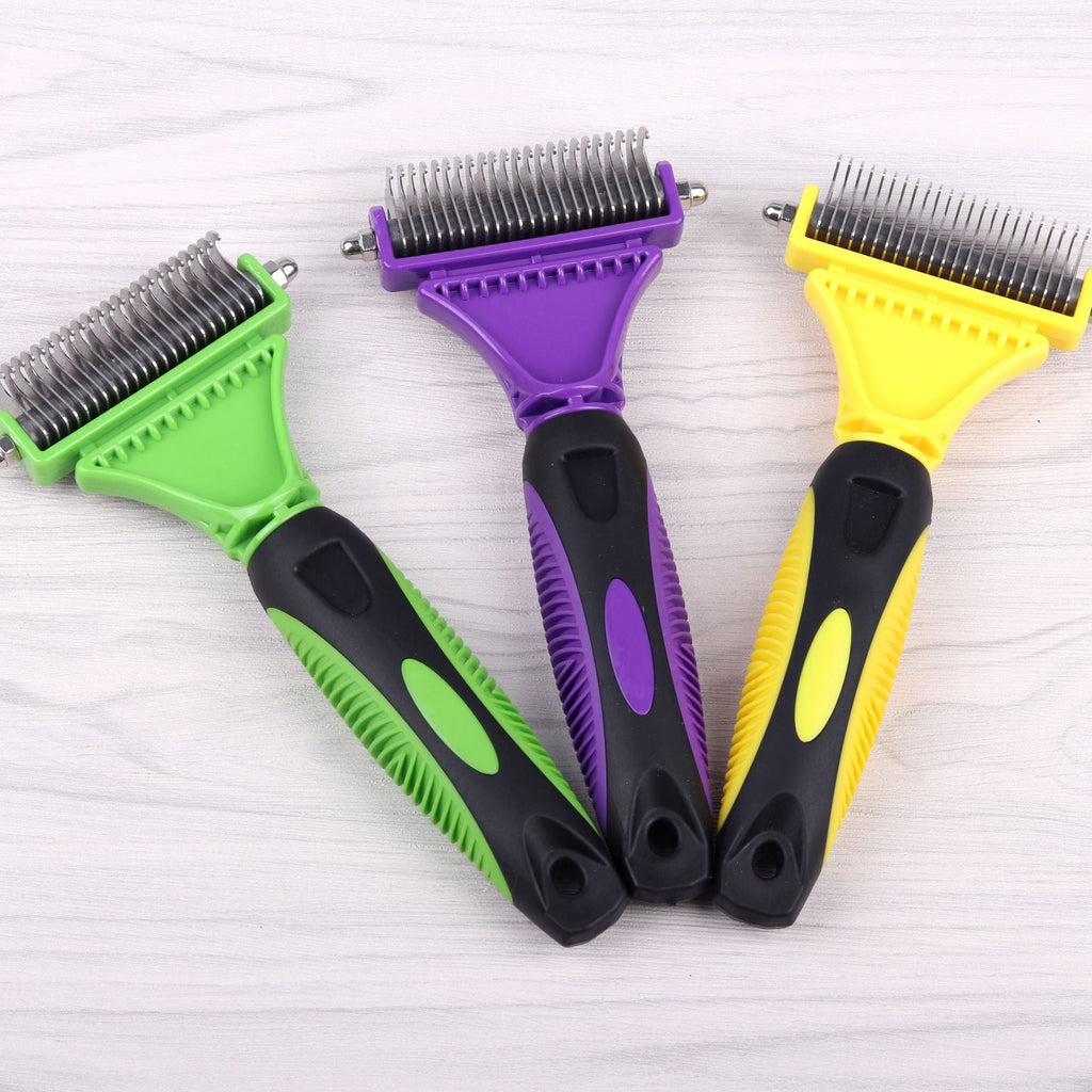 Stainless Steel Pet Dematting & Deshedding Comb