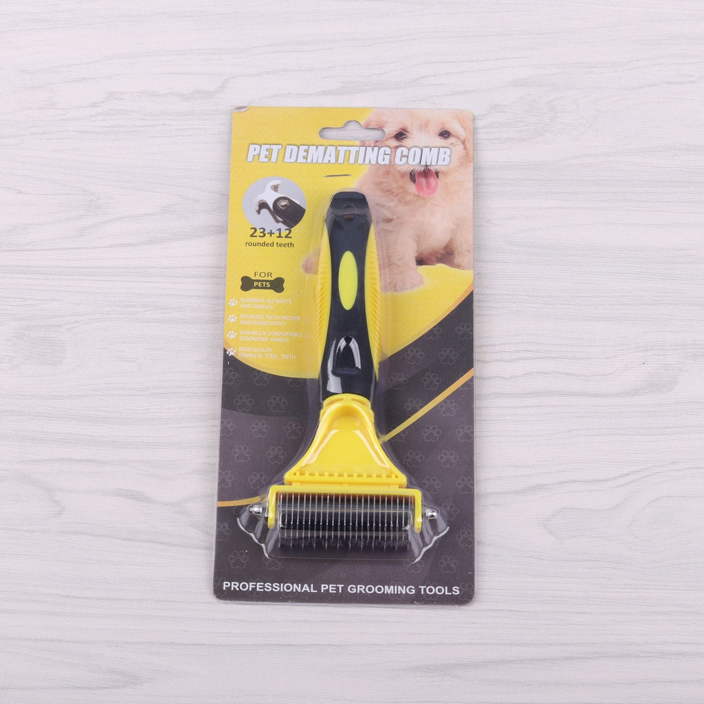 Stainless Steel Pet Dematting & Deshedding Comb