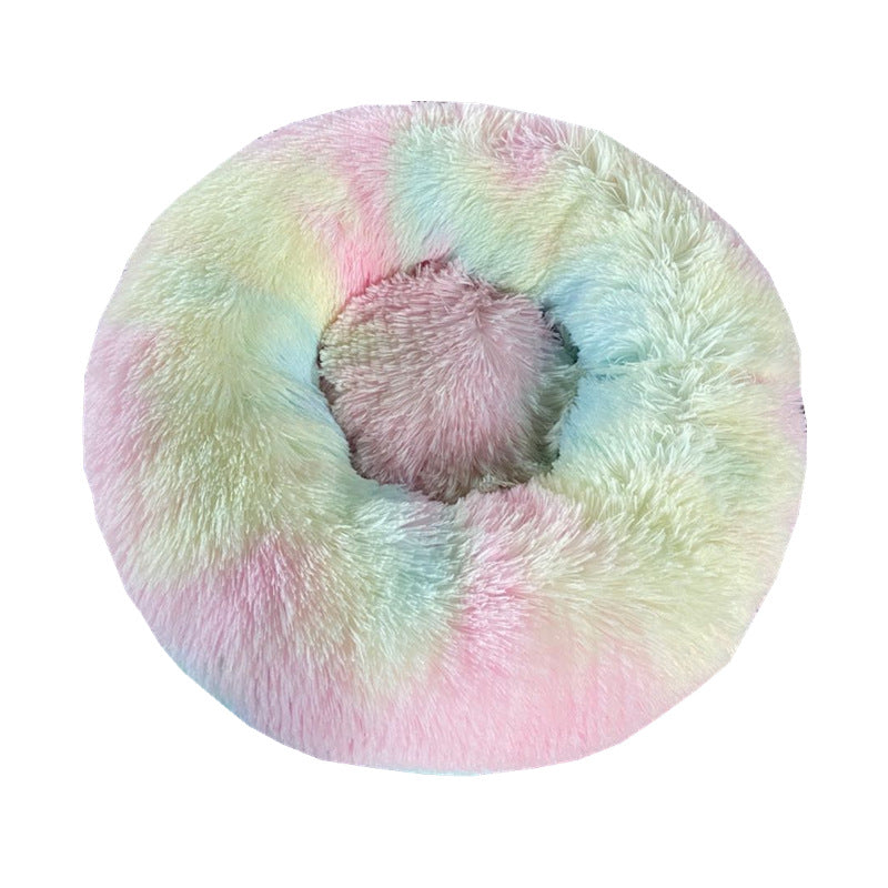 Pet Litter Round Plush Dog Litter Cat Litter Autumn And Winter Pet Bed Dog Pad Cat Pad Pet Pad