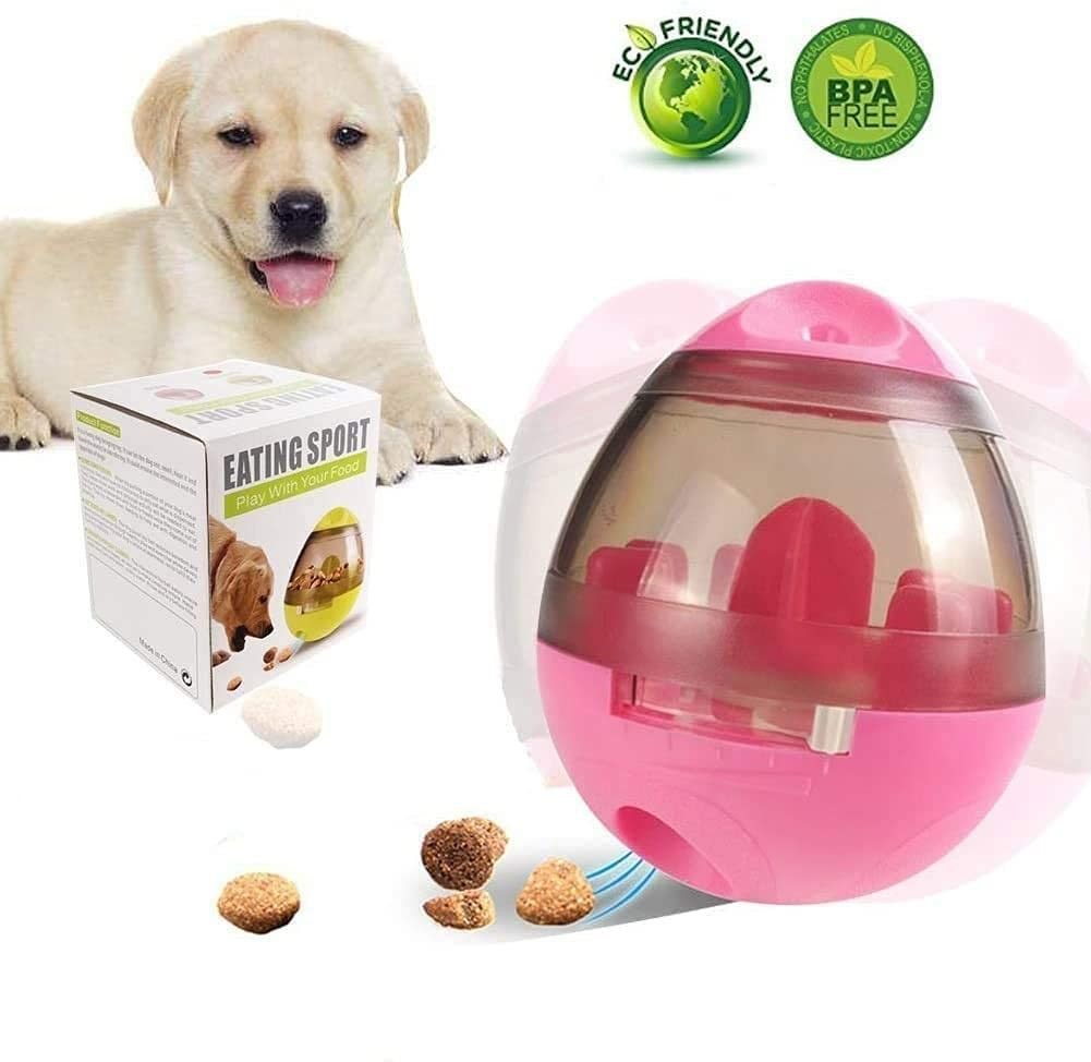 Slow Feeder Tumbler Toy & IQ Food Ball for Dogs & Cats