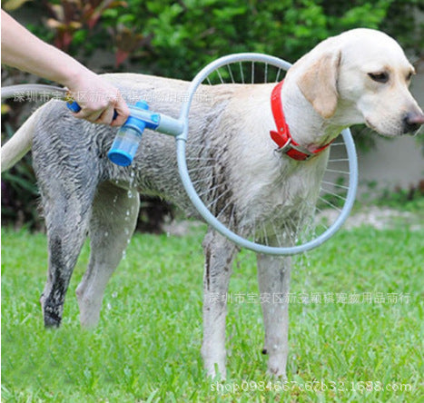 Pet Shower Brush with Massage & Water Spray