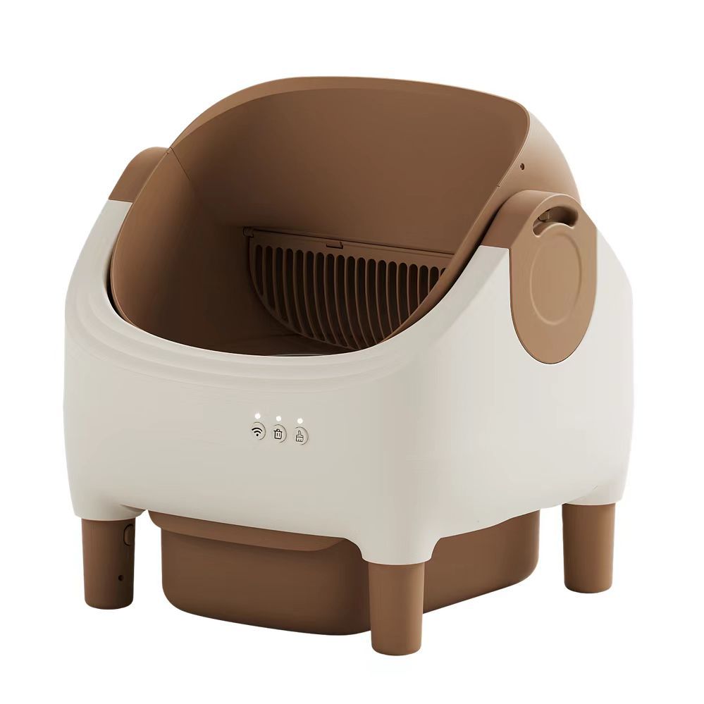 Smart App-Controlled Self-Cleaning Litter Box