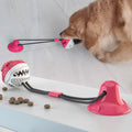 Suction Cup Dog Toy with Rope and Treat Ball