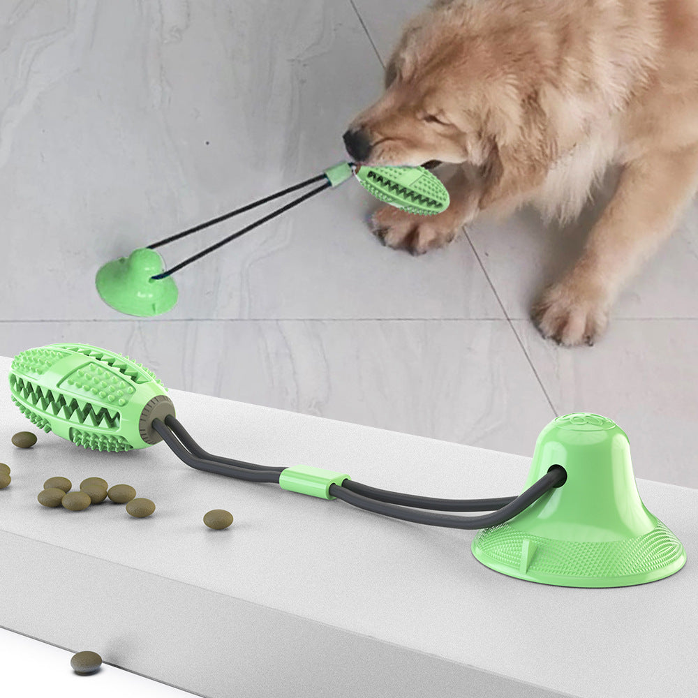 Suction Cup Dog Toy with Rope and Treat Ball