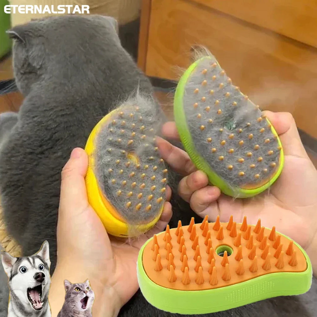 Electric Spray Pet Grooming Brush for Dogs & Cats