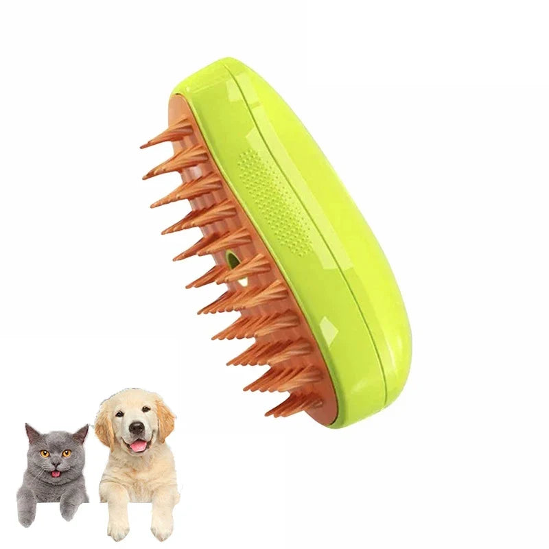 Electric Spray Pet Grooming Brush for Dogs & Cats