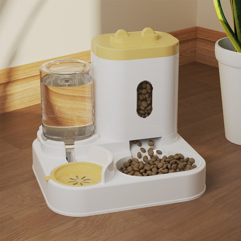 Automatic Pet Feeder & Water Dispenser Bowl