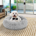 Round Felt Cat Bed & Warm Sleeping Kennel