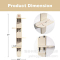 Cat Bed Cat Nest Cat Hammock Pet Rest Hanger Wall-mounted Cat Nest Rack Wooden Cat Climbing Rack Pet Sun