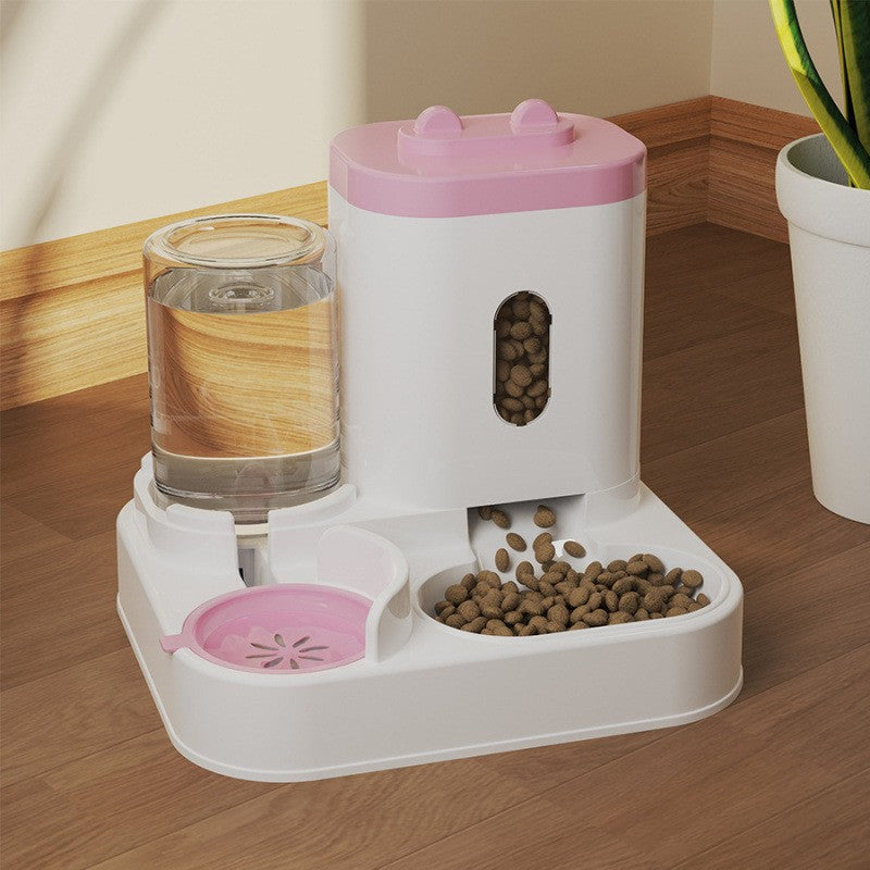 Automatic Pet Feeder & Water Dispenser Bowl