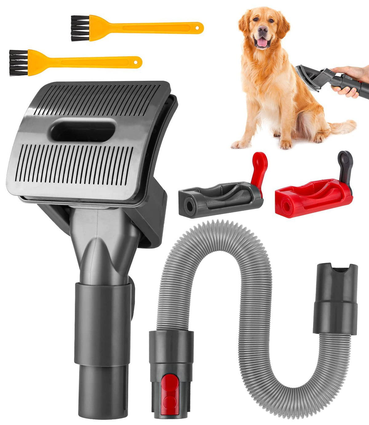 Suitable For Dyson V6V7V8V10V11V15 Vacuum Cleaner Pet Brush Suction Head Brush Head Dog Hair Brush Head Comb Accessories