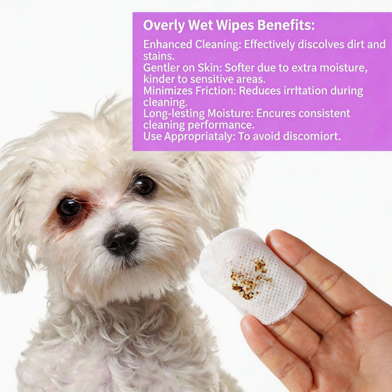 Pet Eye and Ear Cleaning Wipes for Stain and Odor Removal