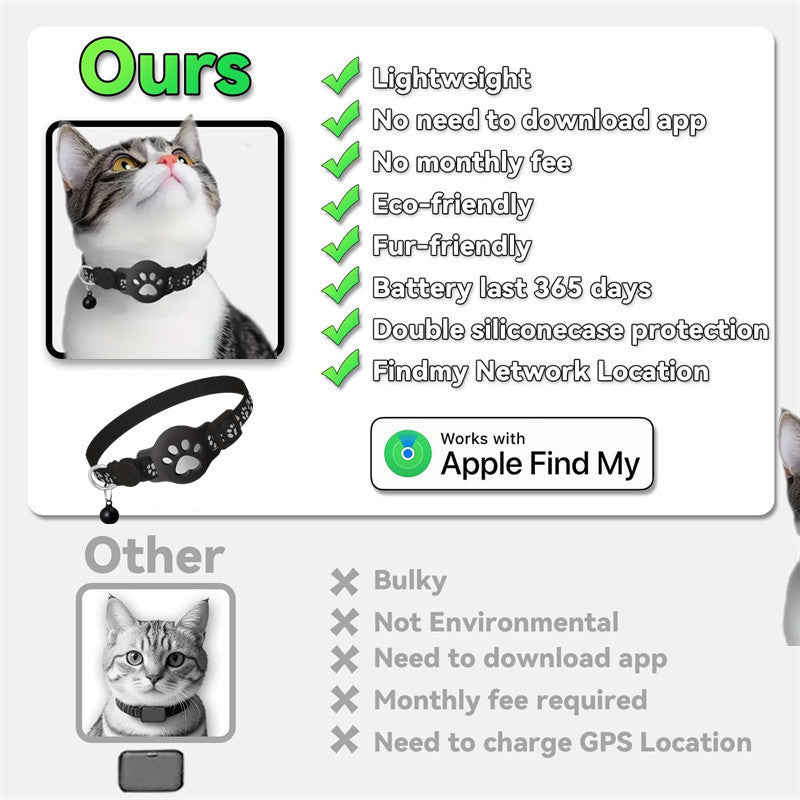AirTag & Find My Compatible Pet Collar Holder
